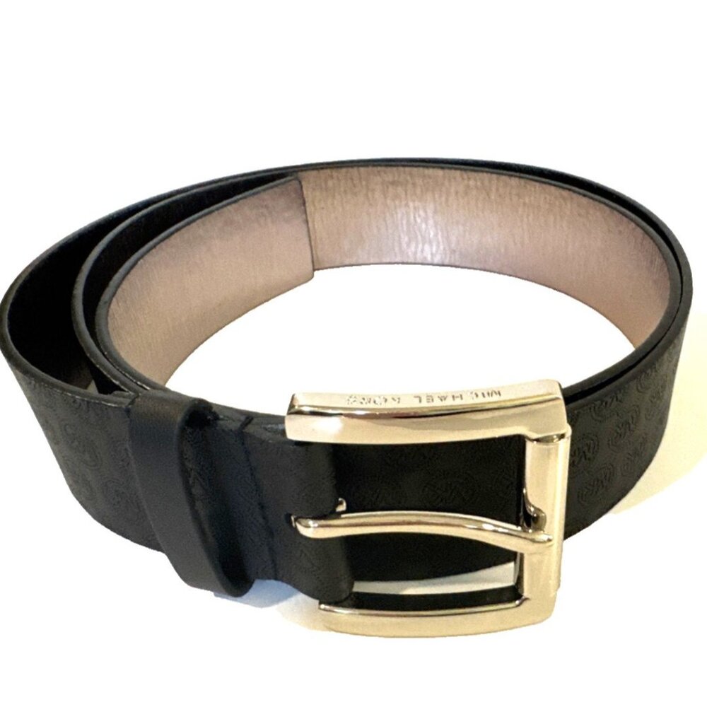 Women’s Michael Kors Embossed Belt with Silver Buckle Size Small